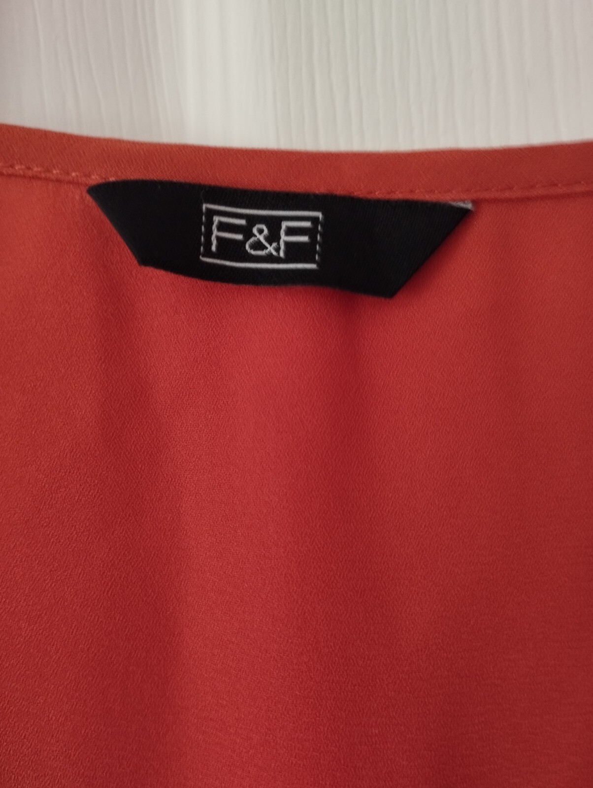 ️Lovely F&F Brick/Long Sleeve/Cold Shoulder/Lace Detail Top/Slimming