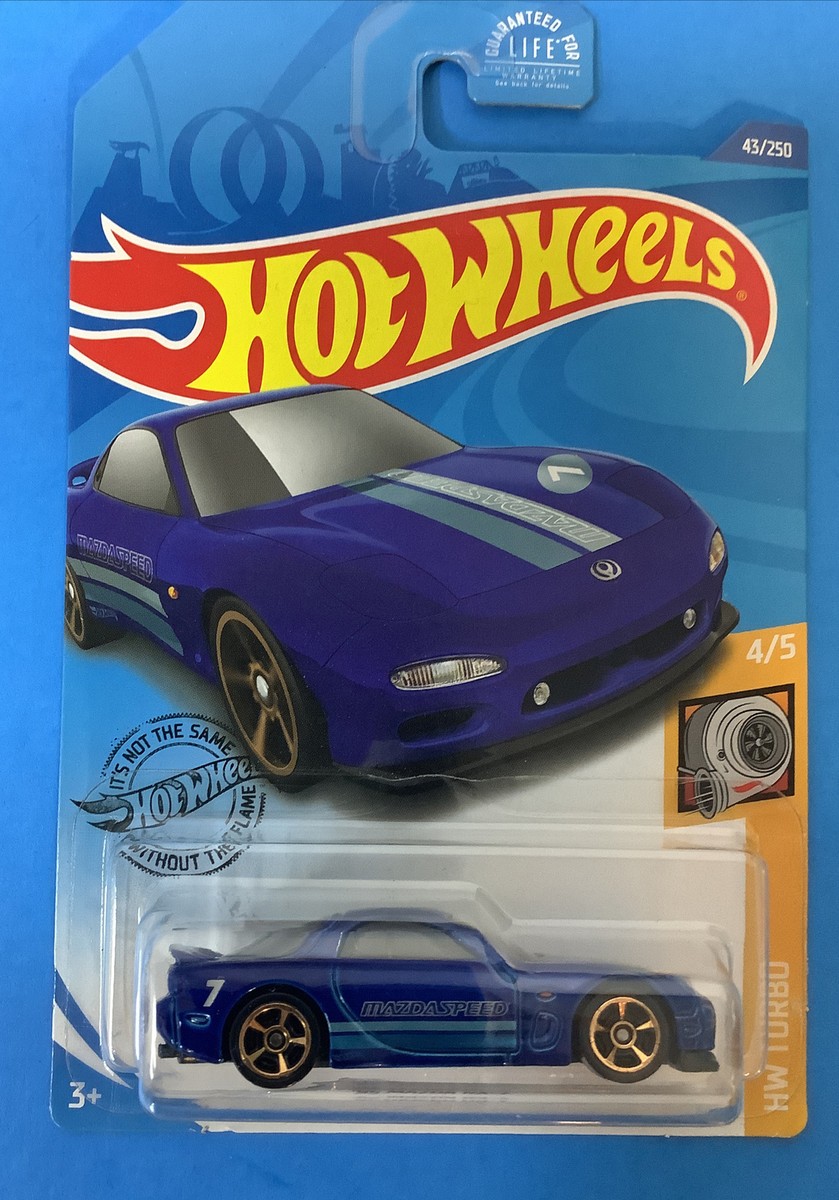 2017 Hot Wheels HW Turbo '95 Mazda RX-7 blue 4/5 Mazda speed | eBay