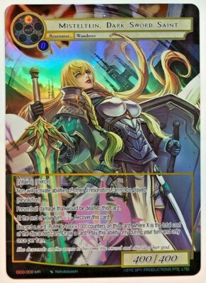 Force of Will Game of Gods Misteltein, Dark Sword Saint (Full Art) GOG-008 NM/M 