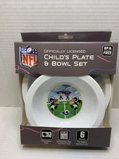 NFL Los Angeles Rams Child's Plate And Bowl Set NFL kids