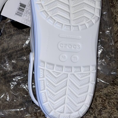 CROCS UNISEX CROCBAND 11016-100 WHITE SANDALS US M11 New  display picture 2