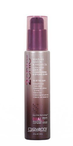 Giovanni 2chic Бразильский кератин и аргановое масло Ультрагладкий несмываемый кондиционер 3490₽
