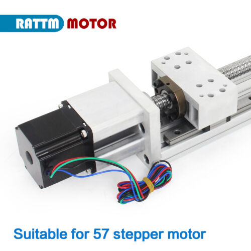 【EE. UU.】Actuador guía lineal de 80 mm de ancho 100-600 mm de carrera efectiva y motor paso a paso 57 - Imagen 8 de 9