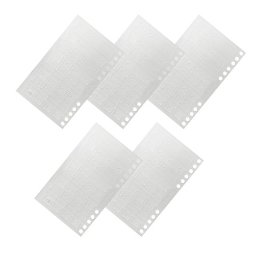 5 Sheets Loose Leaf Stickers Book Tabs for Annotating Books Reading