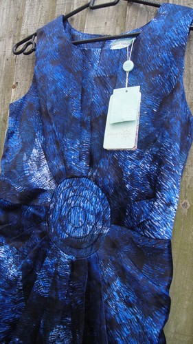 ALMOST FAMOUS London Stitch Print Silk DRESS UK 8 Pippa Middelton - Picture 5 of 9