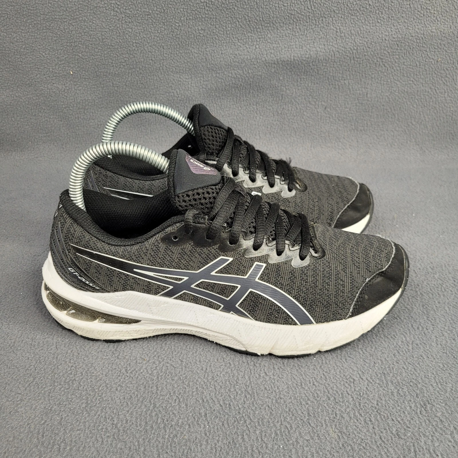 Bambini Asics GT 2000 11 GS Style# 1014A266 005 taglia 5 5 nero grigio vettore senza ins