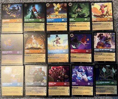 Disney Lorcana TCG Into Inklands Lot Of 15 SUPER RARE Cards Piglet Genie Ariel | eBay Disney Lorcana TCG Into Inklands Lot Of 15 SUPER RARE Cards Piglet Genie Ariel | eBay