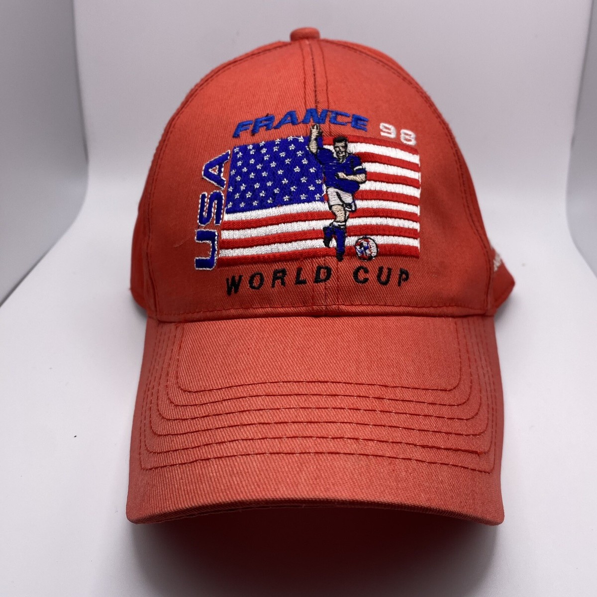 90s フランス　ワールドカップ98 サッカー　キャップ　帽子　ビンテージ 90s フランス ワールドカップ98 サッカー キャップ 帽子
