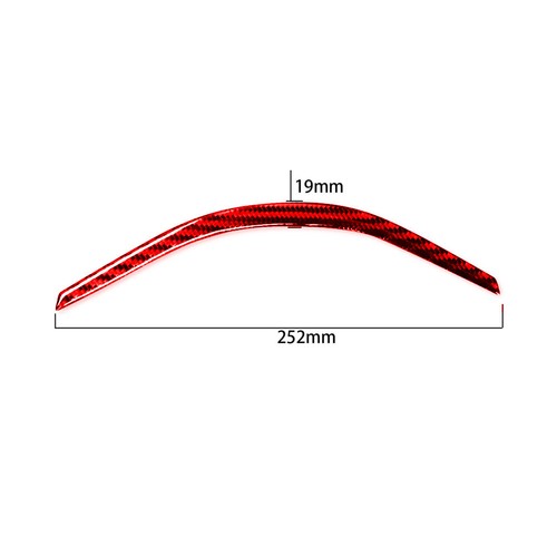 Bottom of Steering Wheel Carbon Fiber Trim Strip For Tesla Model Y 3 2017-2022 - Bild 7 von 12
