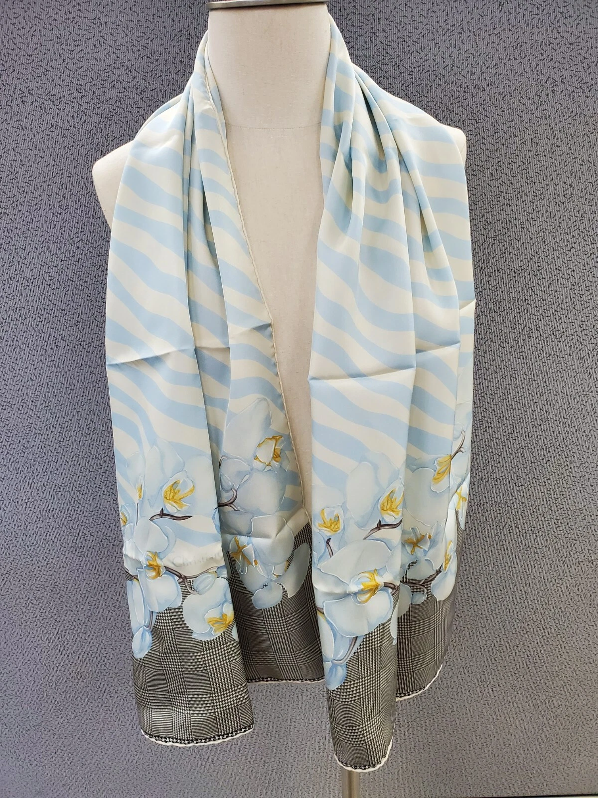 Vintage Christian Dior Multicolor Floral Scarf