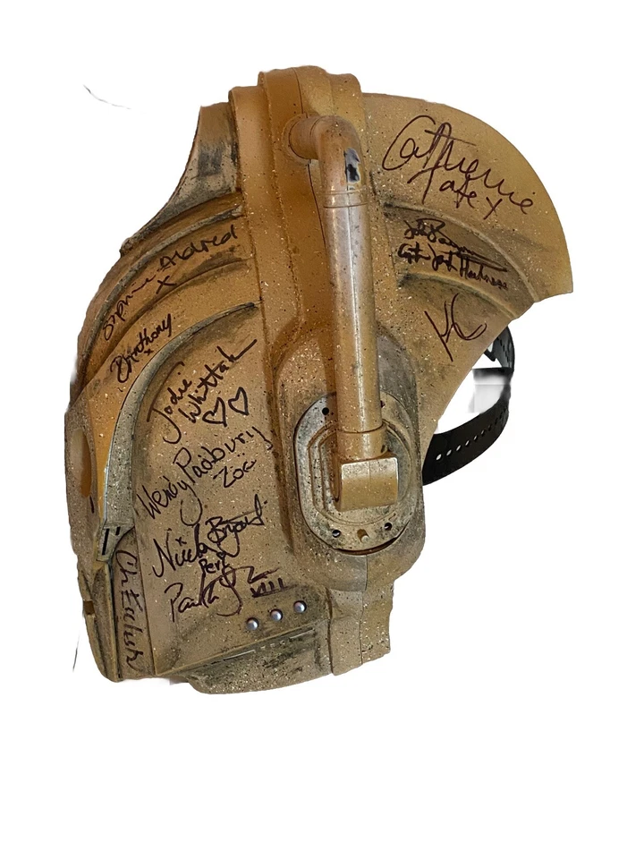 Doctor Who Autograph Cyberman Voice-Changing Helmet (Signed Replica) - 21 Autos! - Image 3 of 4