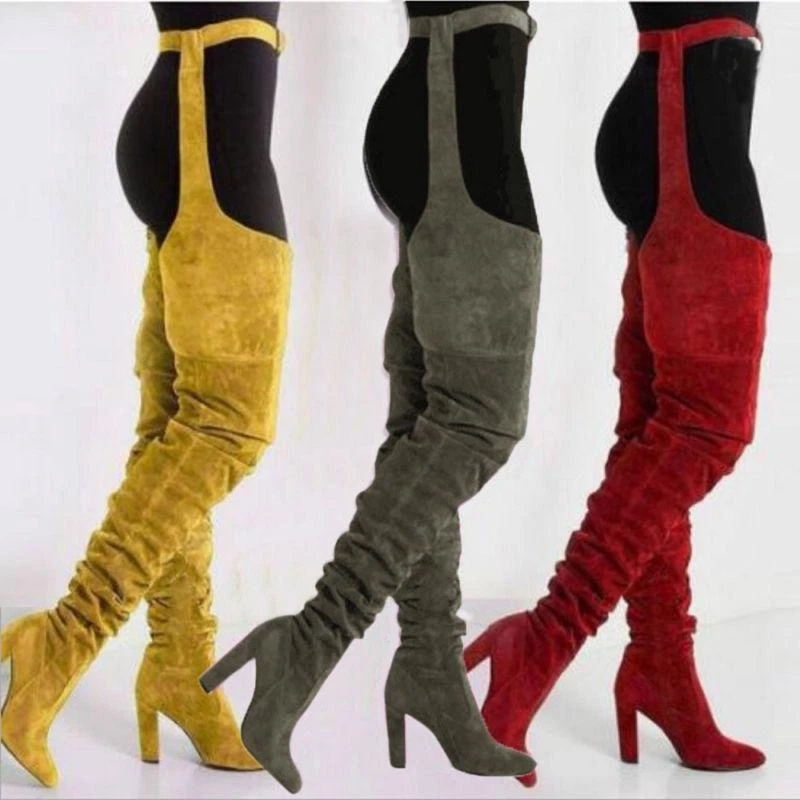 Thigh high belted deals boots