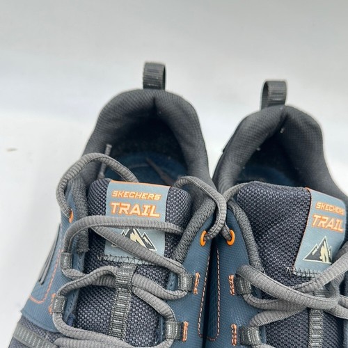 Skechers Trail Men’s 12 Navy Grey Air Cooled Sport Hiking Memory Foam Sneakers - Picture 4 of 10