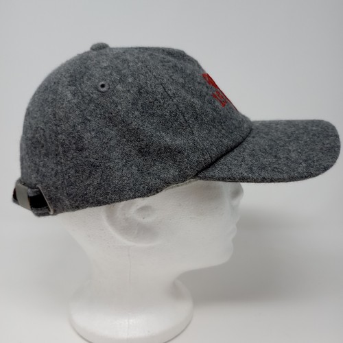 Lands End 1972 Bulldog Dog Gray Youth Kids Wool Blend Adjustable Baseball Cap - Imagen 6 de 8
