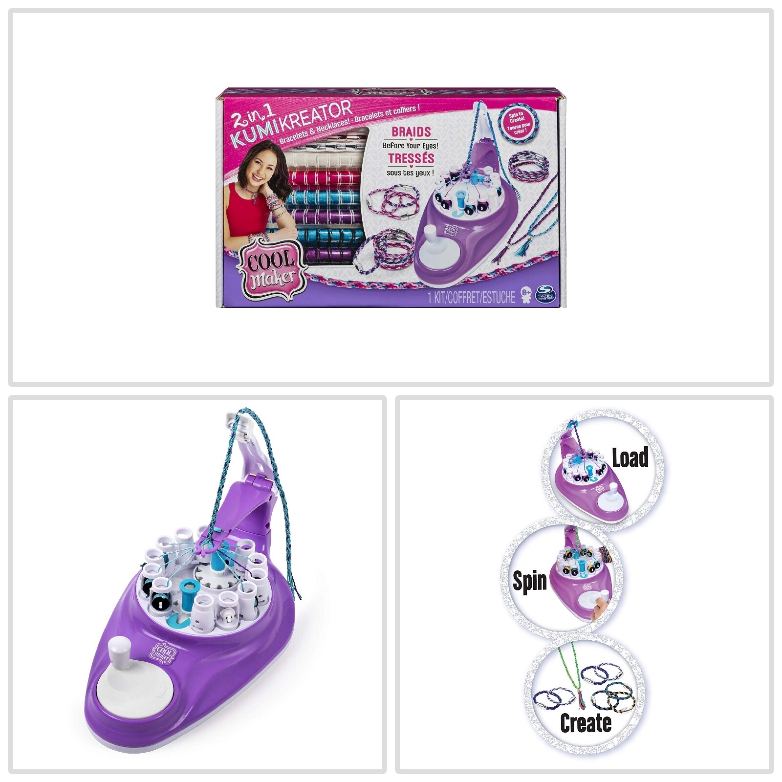 cool maker kumikreator friendship bracelet maker kit for girls ages 8 & up