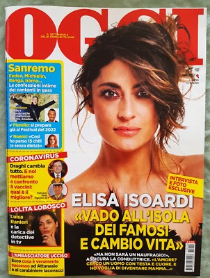 500 MAGAZIN OGGI 10 2021 ELISA ISOARDI LUISA RANIERI LAURA PAUSINI