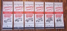 1950s ANTIQUE CARS COMPLETE SET OF 6 MATCHBOOK MATCHCOVERS (QUEBEC) -L20