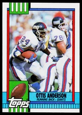 Ottis Anderson, 1990 Topps, #59, New York Giants,