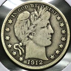 1912 Barber Head Half 1/2 Dollar  RC990
