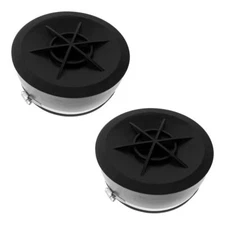 Fernco QC-108 2 Pack 8-in. Qwik Cap Flexible PVC Pipe Cap with Stainless Stee...