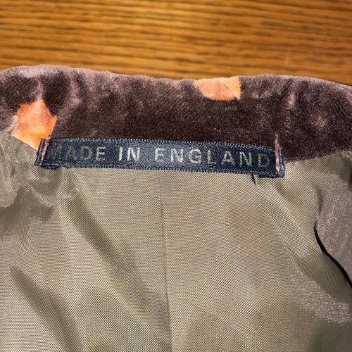 Rare Vintage One Of A Kind Velvet Men’s Blazer Made In England Retro Musician - Picture 8 of 18