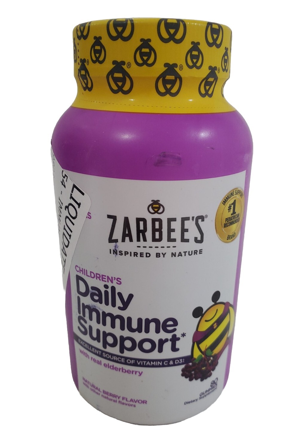 Zarbee's Children’s Daily Immune Support with Real Elderberry, 80
