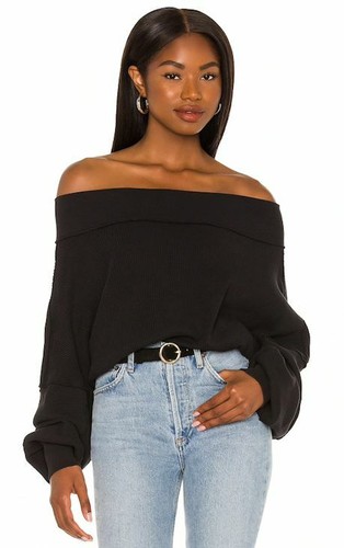 Waffle Knit Off Shoulder Top 