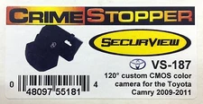 NEW Crimestopper VS-187 Custom BackUp Camera for 2009-2011 Toyota Camry 