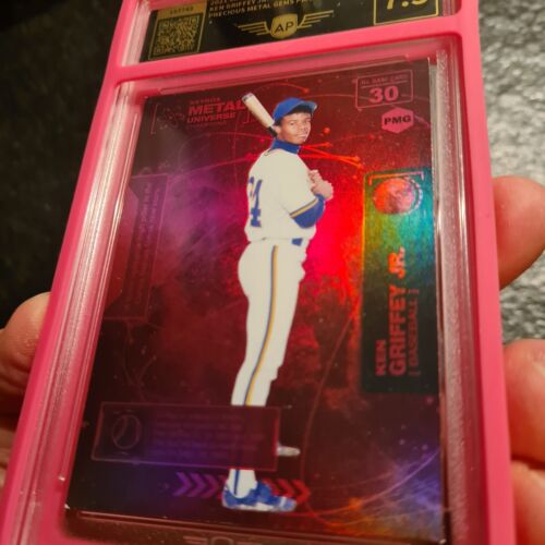 KEN GRIFFEY JR 2021 SKYBOX METAL UNIVERSE PRECIOUS METAL GEMS RED SUPER RARE📈 - Picture 3 of 7