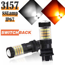 2x Error Free Whiteamber 3157 Led Drl Switchback Turn Signal Parking Light Bulb 2x Error Free Whiteamber 3157 Led Drl Switchback Turn Signal Parking Light Bulb