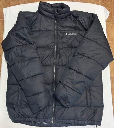 Columbia Puffer Jacket - Size L - Black - Very Good Condition! Nylon-Polyester