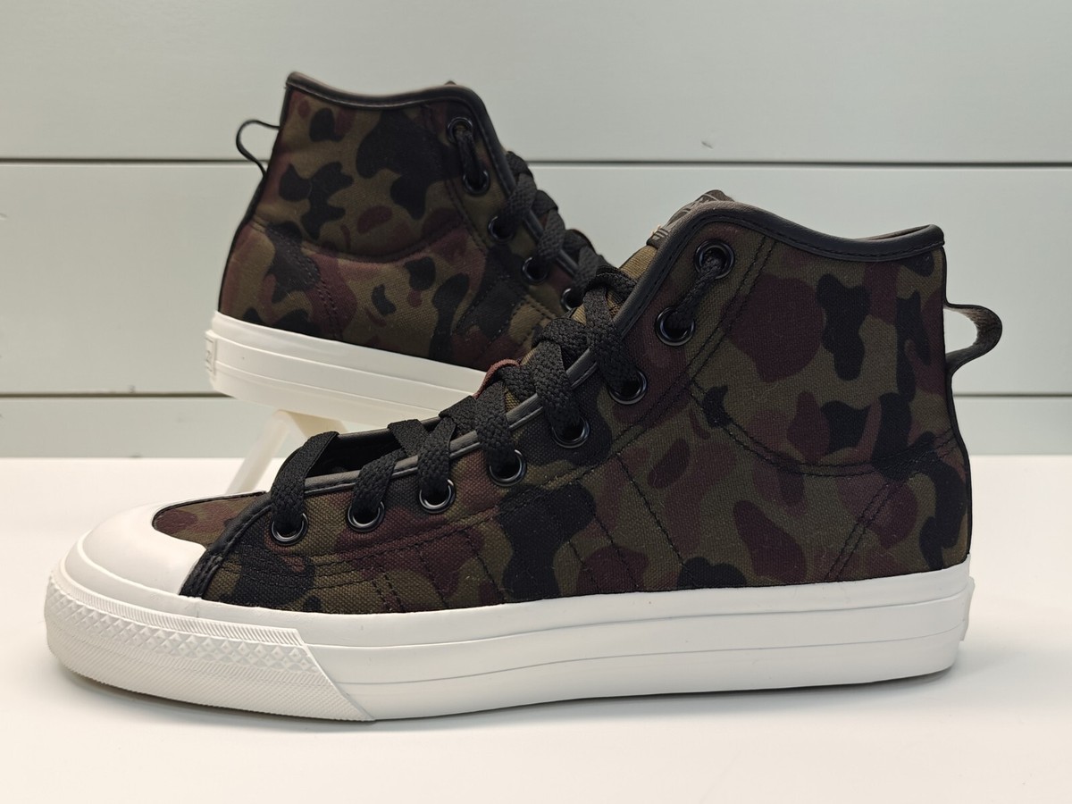 Adidas Nizza High RF & Vulc Raid3r Slip-On Camo Lot HQ8536 & GW4108 EUC Adidas Nizza High RF & Vulc Raid3r Slip-On Camo Lot HQ8536  main image 3