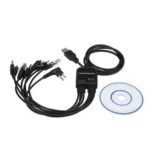 8 in 1 USB Programming Cable for Kenwood/QuanShengcn/Tyt/Motorola Two Way Rad...