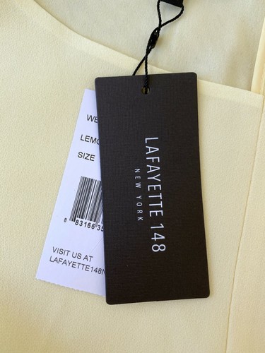 NWT! NEW! LAFAYETTE 148 Plus Size 3X Yellow Zip Blouse Shirt Top Tunic Women's - 第 10/12 張圖片
