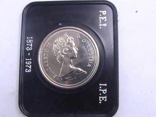 CANADA 1873-1973 Prince Edward Island One Dollar Elizabeth II w/Case UNC - 第 3/8 張圖片