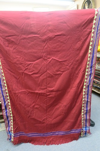 Vintage Palestinian Arabic Kaftan Robe Ethnic Abaya design textile 38" x 54" - Picture 1 of 6