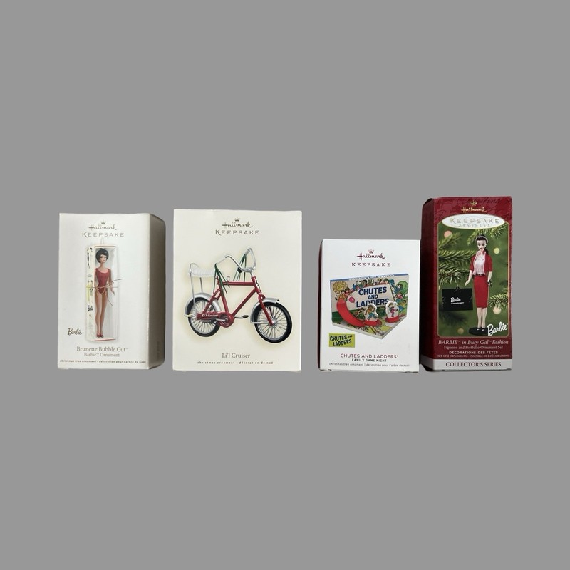 Hallmark Keepsake Christmas Ornaments LOT OF 4