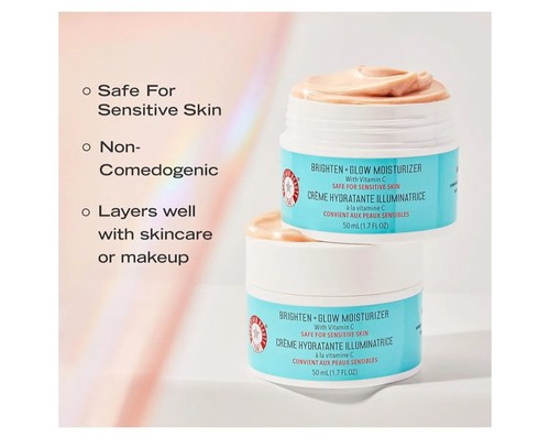 FAB FIRST AID BEAUTY Brighten + Glow Moisturizer with Vitamin C. NEW in Box - Picture 6 of 10