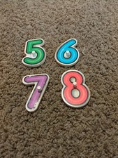 Melissa and Doug Peg Number Puzzle Wooden Replacement Number pieces
