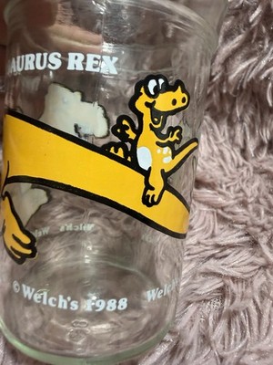 Vintage 1988 Welch's Jelly Jar - Tyrannosaurus Rex