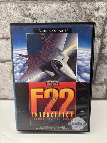 F22 Interceptor (Sega Genesis, 1991) Complete CIB