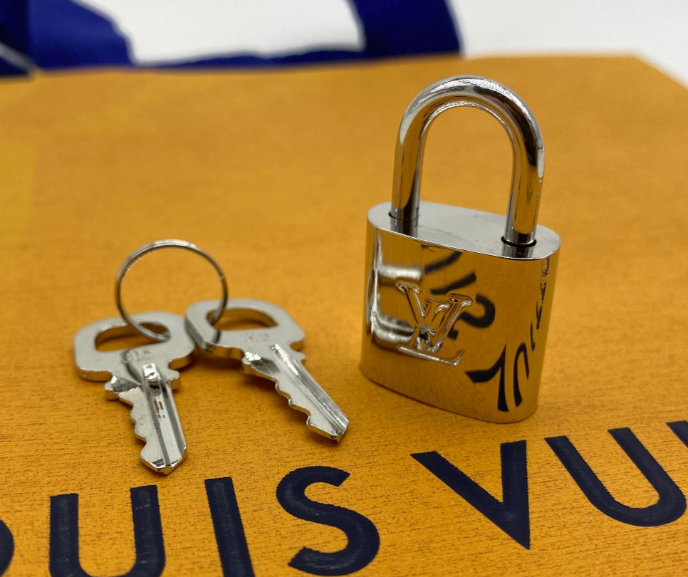 Louis Vuitton PadLock Silver Lock 2 Key Brass Number 315 | eBay