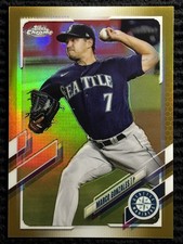 2021 Topps Chrome Gold Refractor #152 Marco Gonzales /50 Seattle Mariners