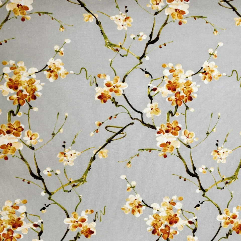 Tela de costura almohada de algodón Swavelle Mill Creek NONOMI floral GRIS POR Foto 2 de 4