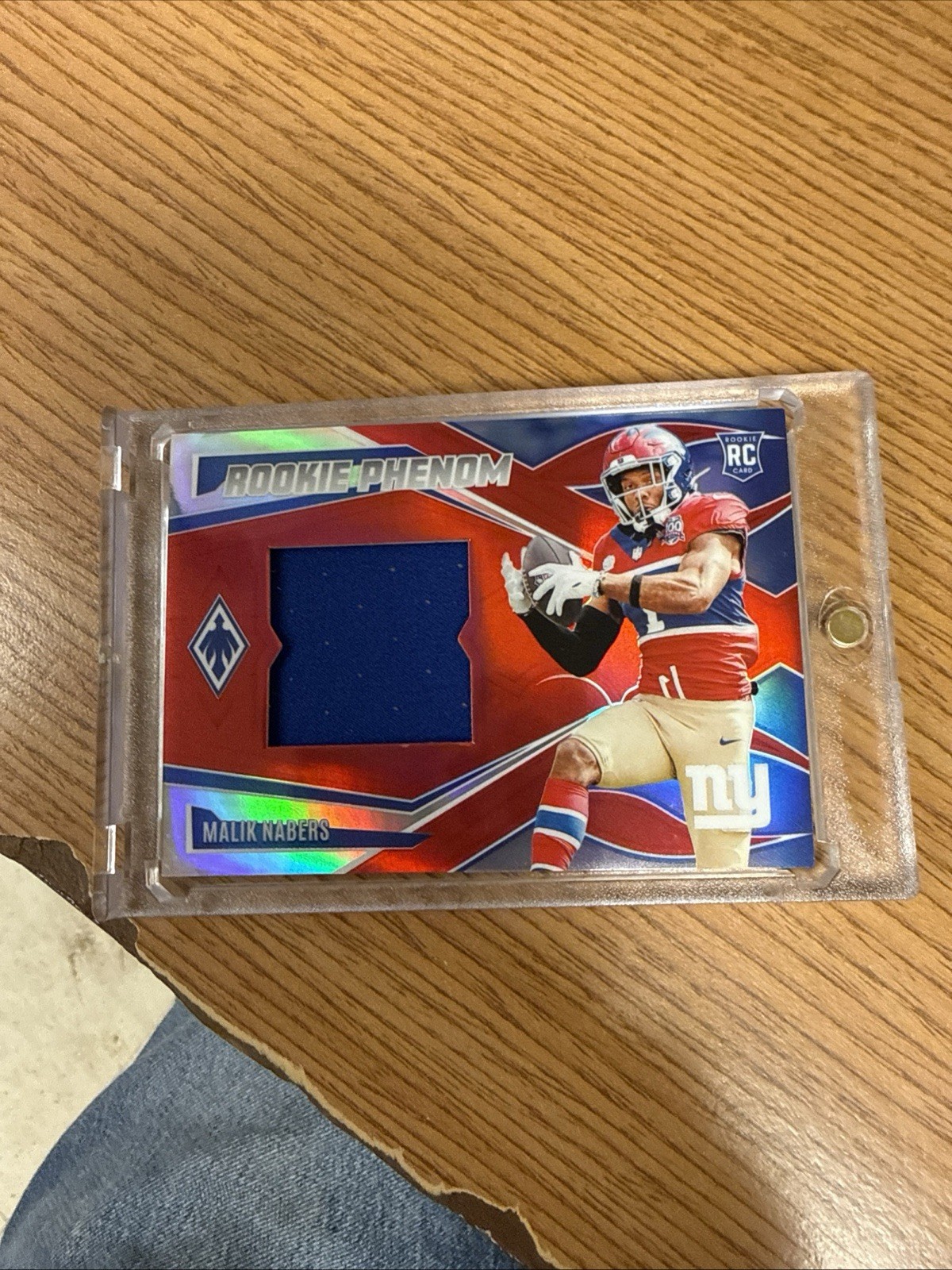 Malik Nabers Panini Phoenix Rookie Phenom Jersey #RPJMNS Base