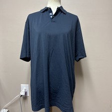 Burberry Golf Men's Navy Blue Short-Sleeve Polo Shirt