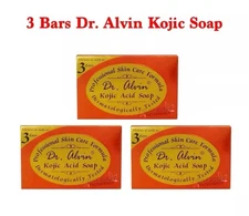 3 X Dr Alvin Kojic Acid  Soap from Professional Skin Care Formula 100% Authentic