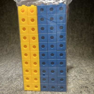 Snap Cubes, 100 Piece Lot, STEM Math Educational Building Linking Pop NEW