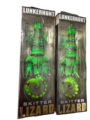 2-Lunkerhunt Skitter Lizard,creature bait,Iggy Iguana-5.25'' L , 3/4 Oz