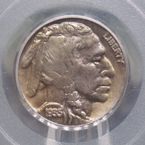 1935 "D" Indian Head BUFFALO Nickel 5c PCGS MS64 #444 Unc BU Uncirculated ECC&C